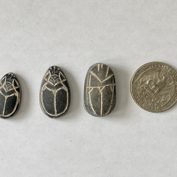 Genuine Egyptian Scarabs for Jewelry Making - Picture 2 of 4